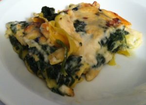 lasagne al forno con gorgonzola spinaci e noci