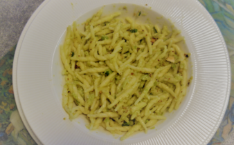 pesto di fave e mandorle